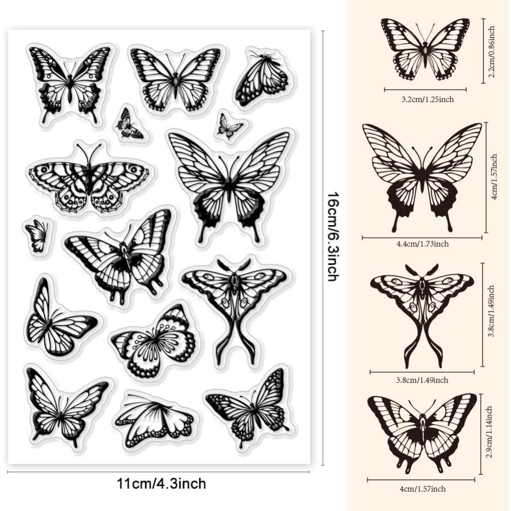 Butterfly Rubber Sheet - Tampon Transparent pour la fabrication de