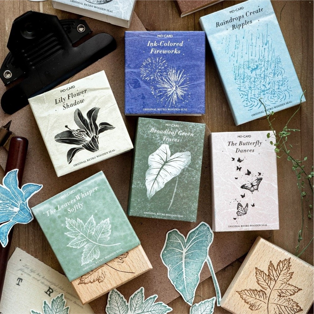 Butterfly Rubber Sheet - Tampons en caoutchouc en bois pour