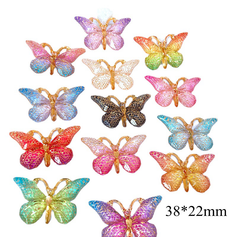 Butterfly Rubber Sheet - 10 pièces NOUVEAU 38*22mm Accessoires papillon