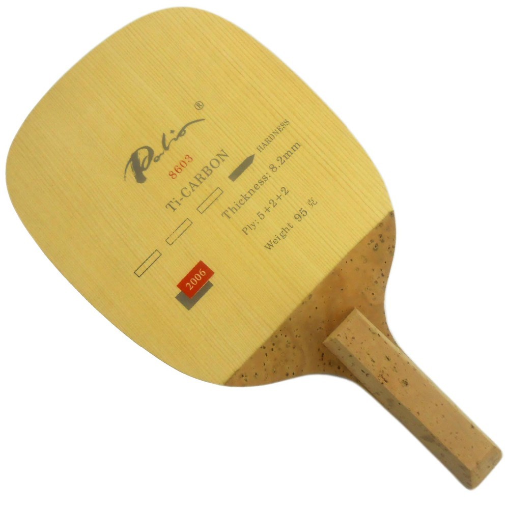 Table Tennis Review - PALIO 8603 carbone titane lame de