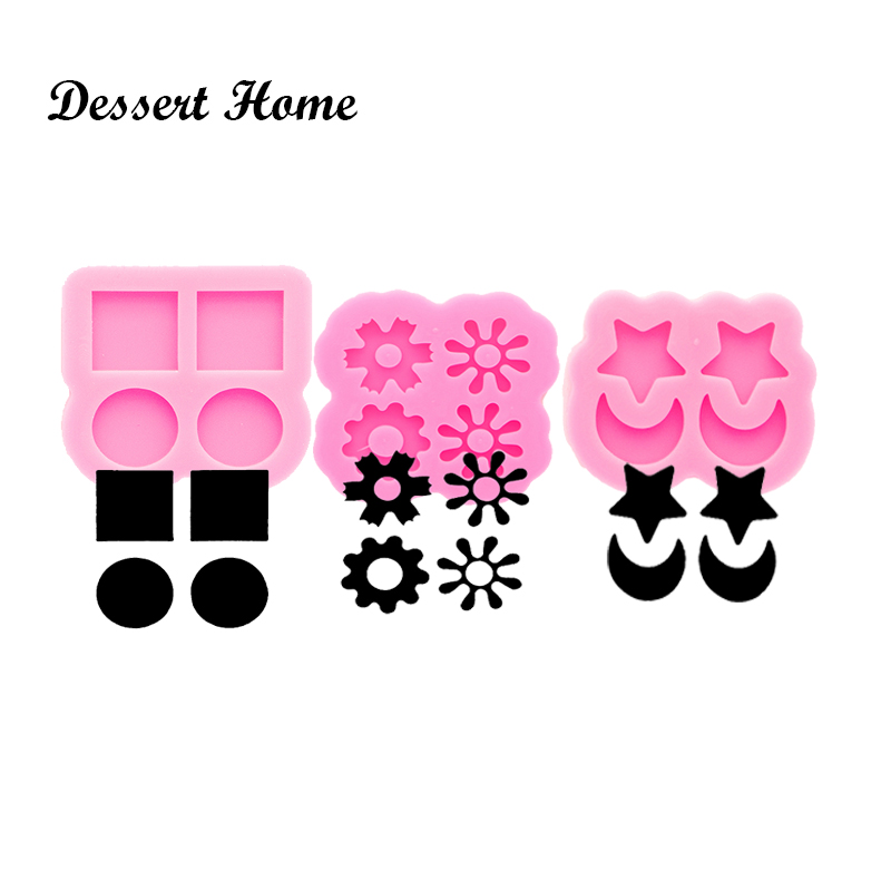 Butterfly Rubber Sheet - Mini boucles d'oreilles en résine époxy,