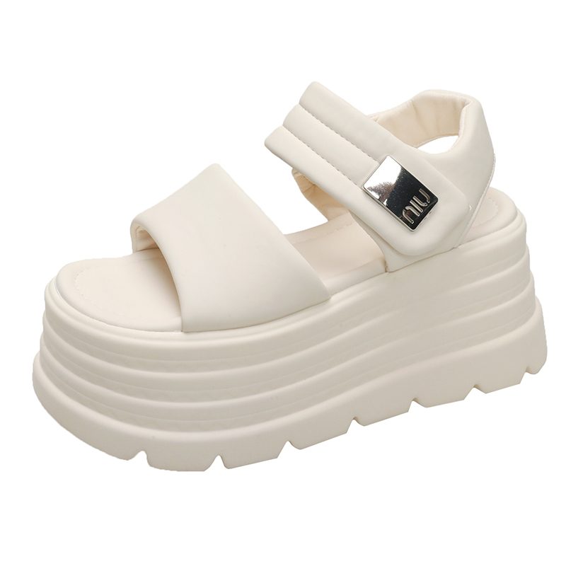 Anti Loop Rubber - Sandales Romaines à Semelles Compensées pour