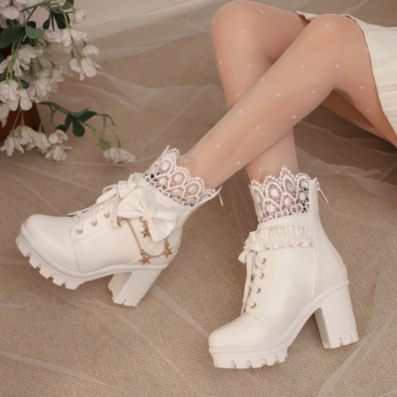 Bottes à talons hauts pour fem - Butterfly Rubber Sheet avis et prix