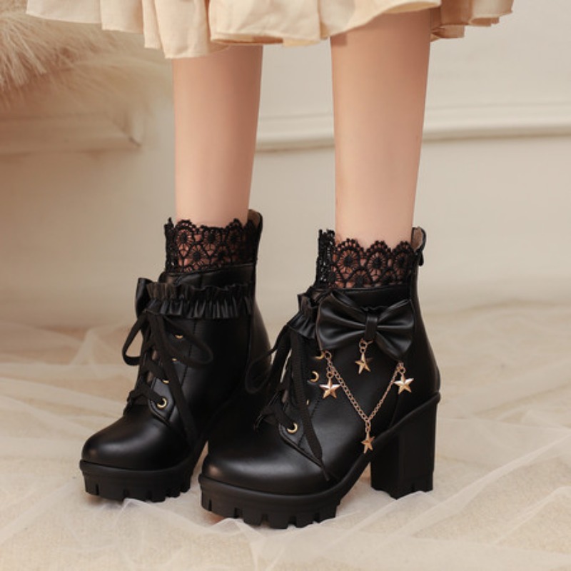 Bottes à talons hauts pour fem - Butterfly Rubber Sheet avis et prix