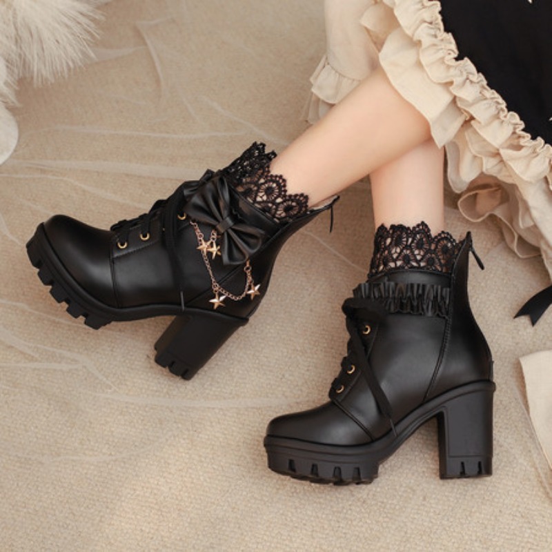 Bottes à talons hauts pour fem - Butterfly Rubber Sheet avis et prix