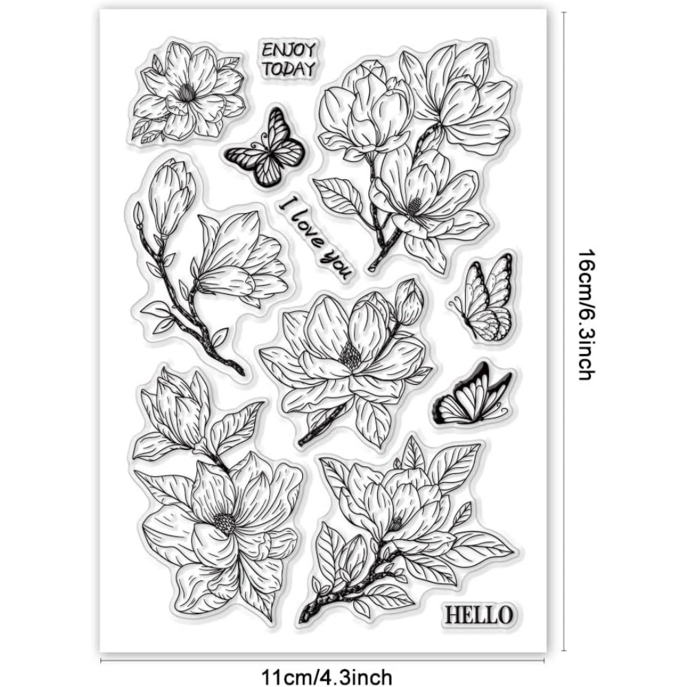 Tampon Transparent en forme de - Butterfly Rubber Sheet avis et prix