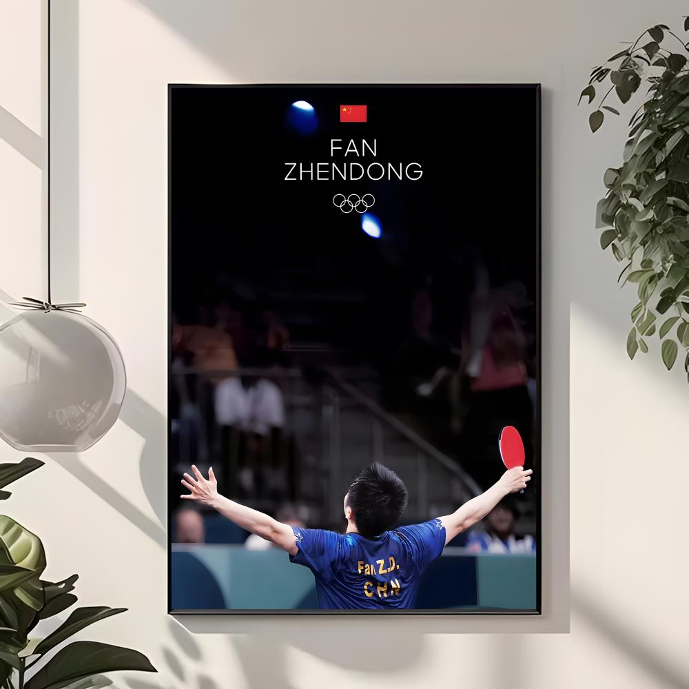 Affiche Athlète de tennis de t - Table Tennis Zhendong avis et prix